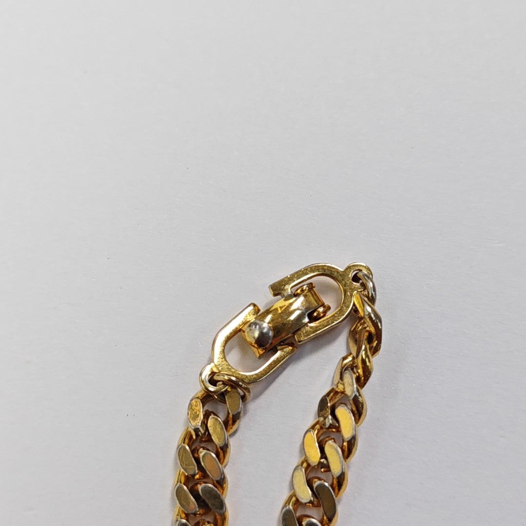 CD Navy Metal Gold Bracelet