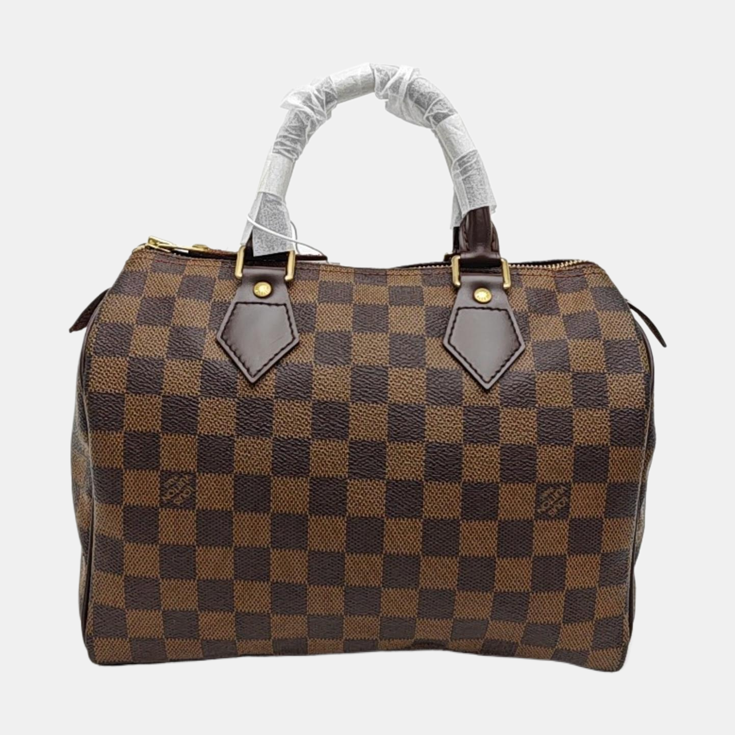 SPEEDY 25 Damier Ebene Coated Canvas Brown