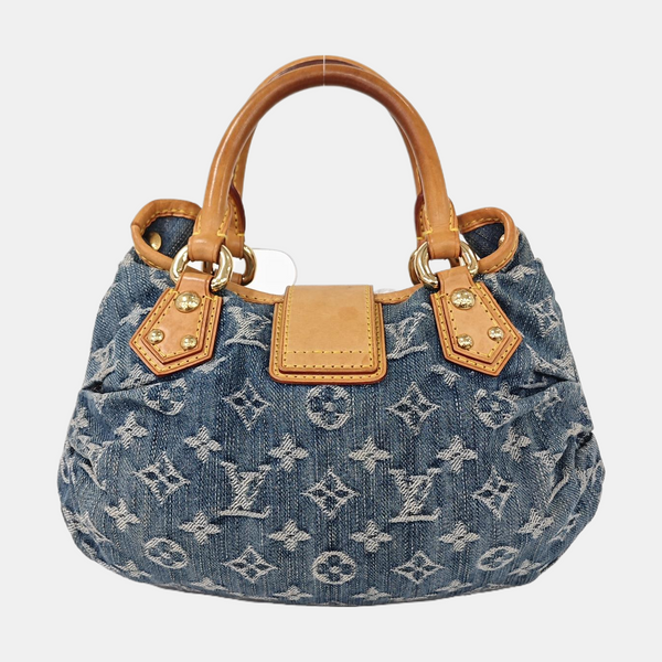 PLEATY Monogram Denim Blue