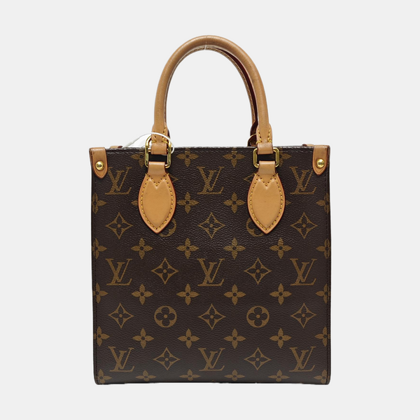 SAC PLAT BB Monogram Coated Canvas Brown
