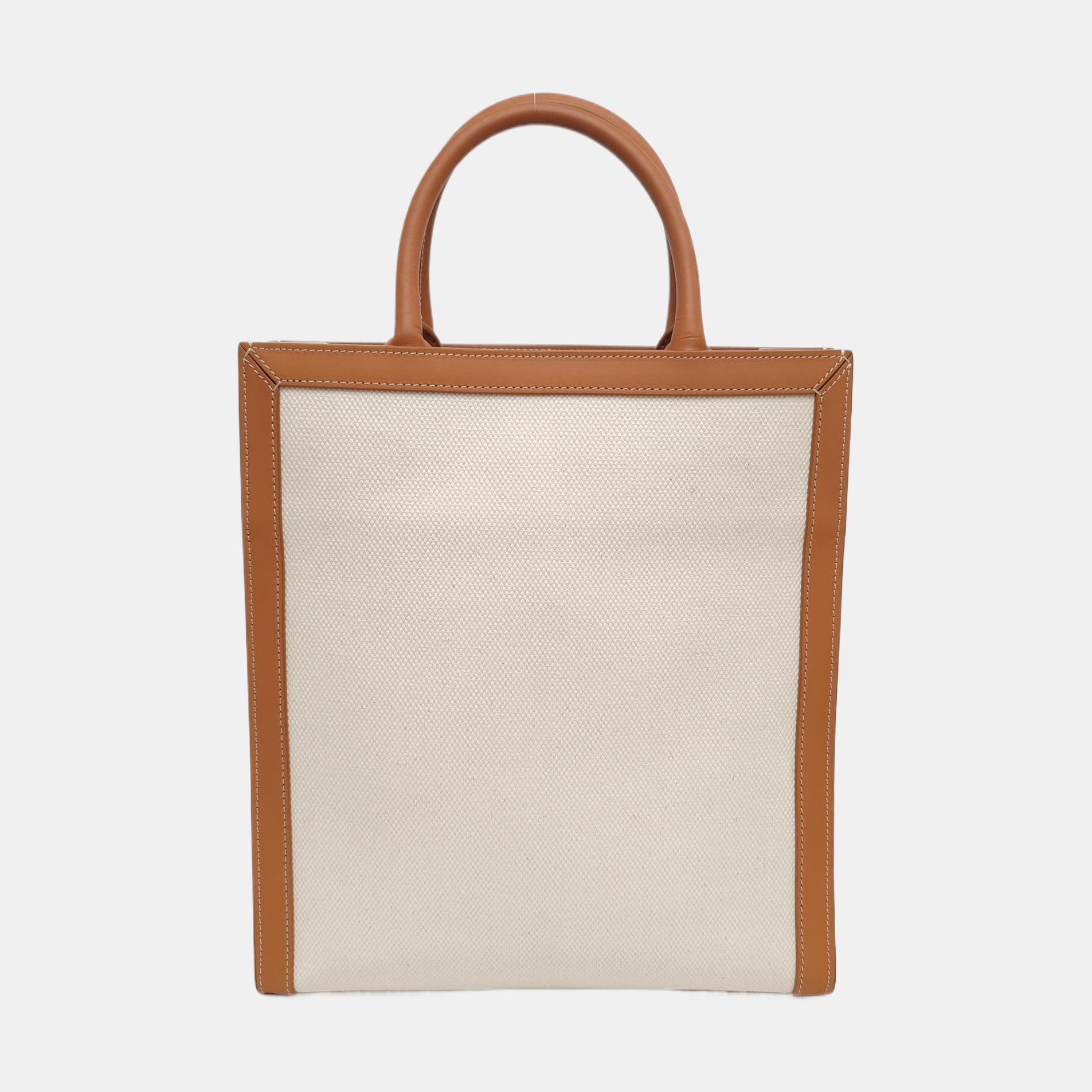 Authenticated pre-owned  CABAS CELINE Small Canvas White - Shoulder Bag at Looply