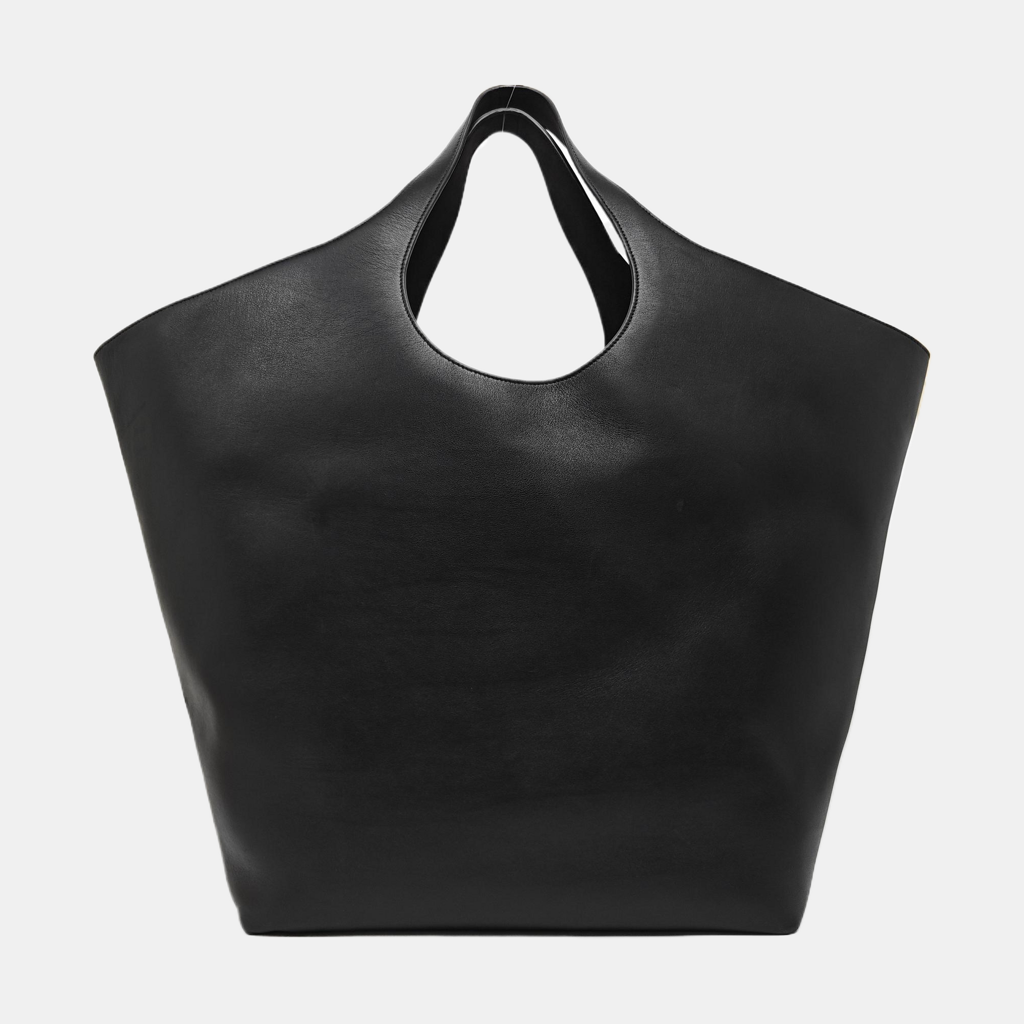 Calfskin Tote Bag Large Black