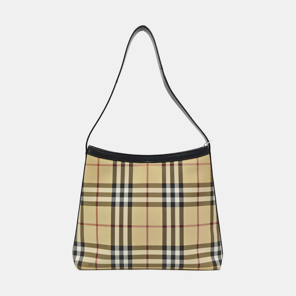 Coated Canvas Tote Bag Beige