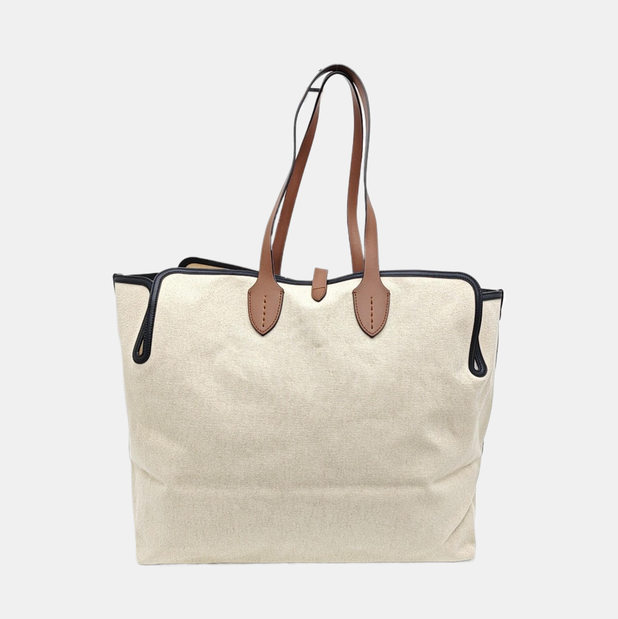 The Belt Large Canvas Beige