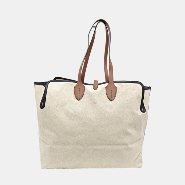 The Belt Large Canvas Beige