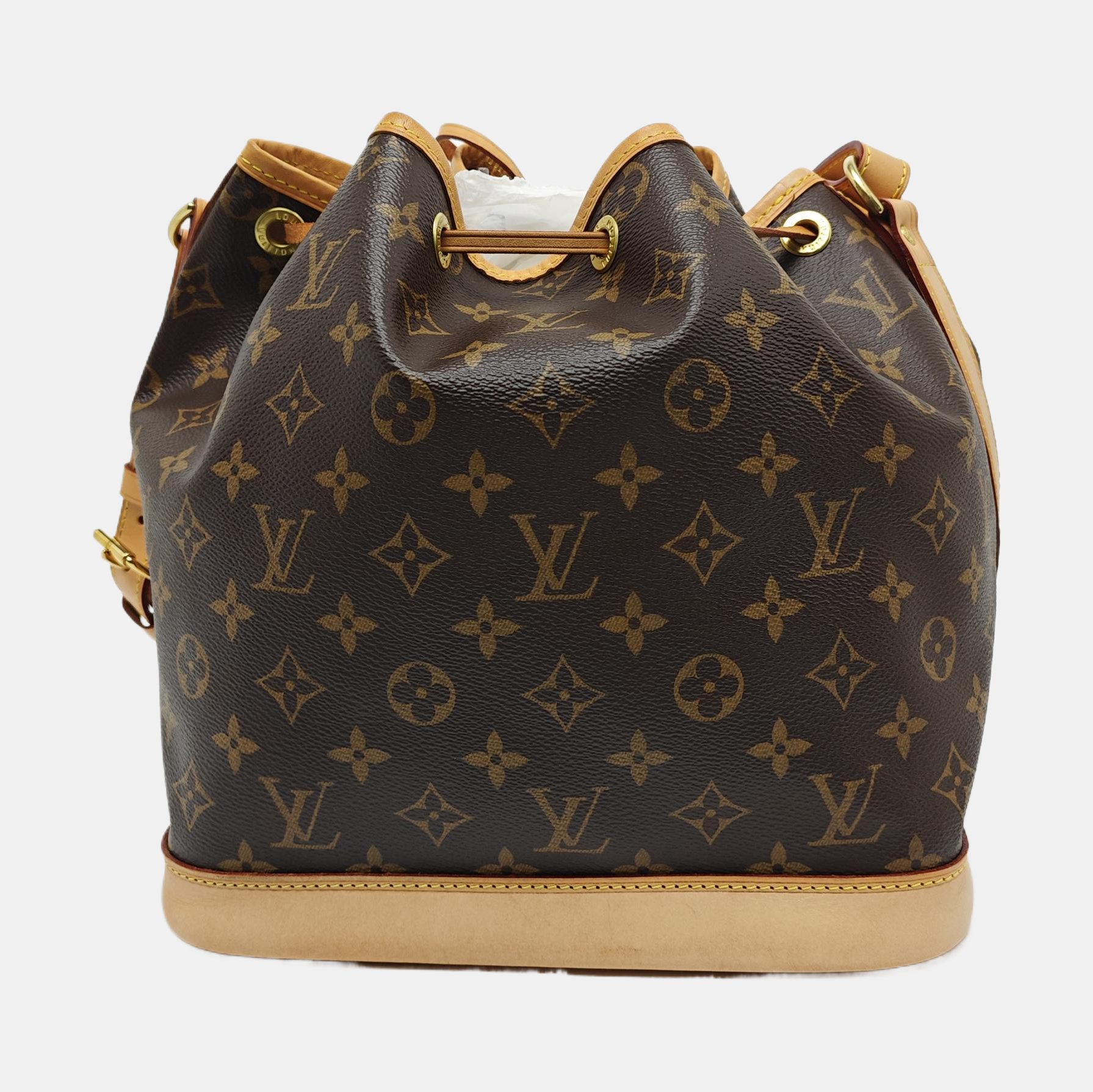 NOÉ MM Monogram Coated Canvas Brown