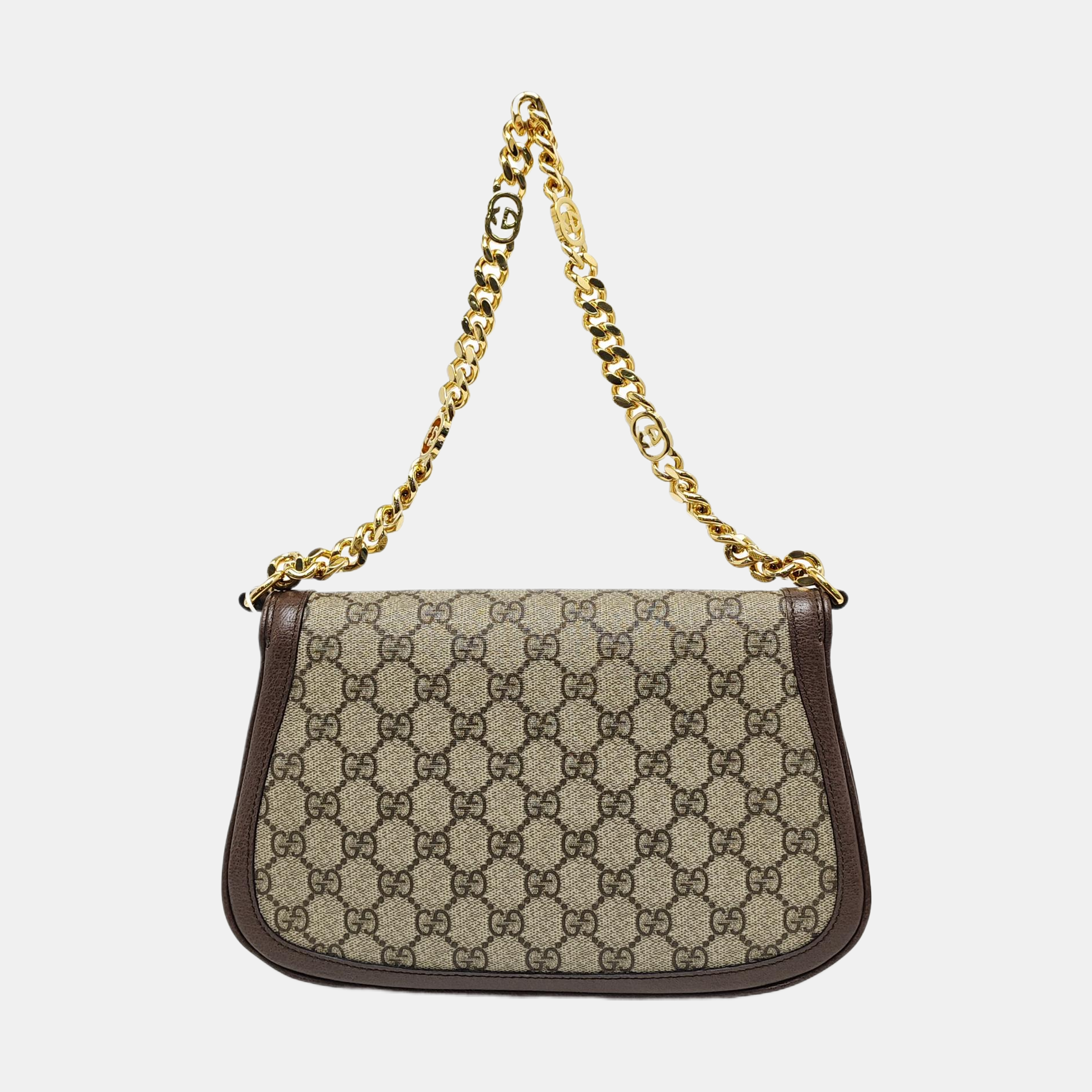 Blondie Small Monogram Coated Canvas Brown