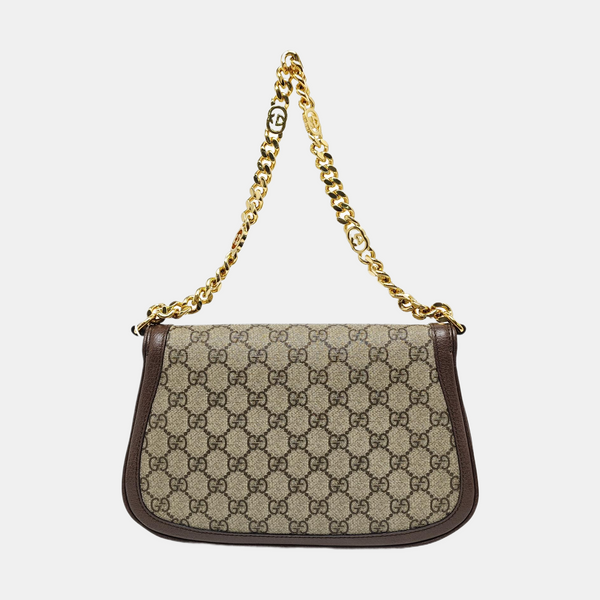 Blondie Small Monogram Coated Canvas Brown