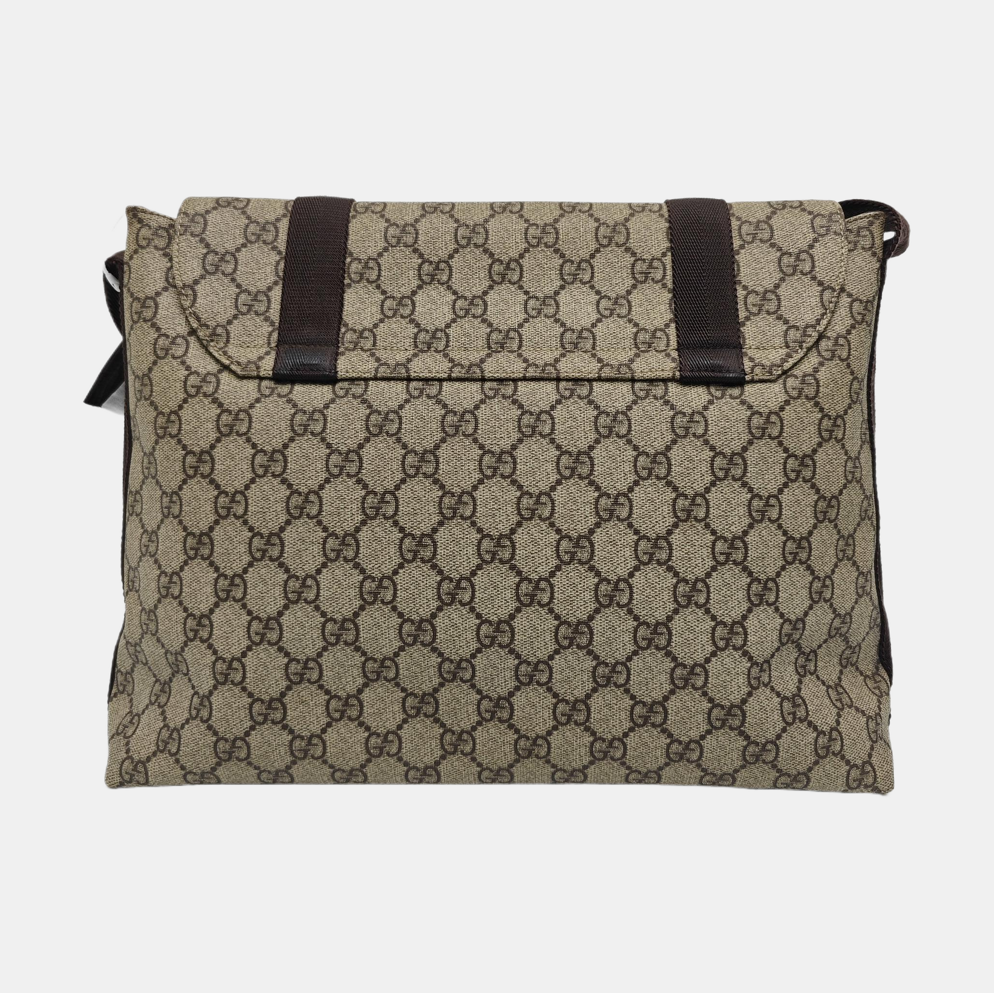 Monogram Coated Canvas Shoulder Bag Black