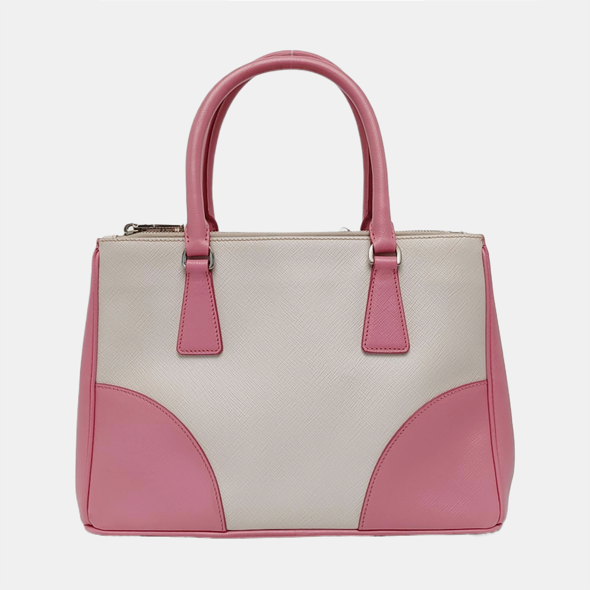 Authenticated pre-owned  Galleria Medium Saffiano Calfskin White - Tote Bag at Looply