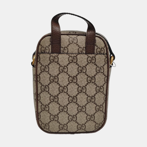 Authenticated pre-owned  Ophidia Mini Monogram Coated Canvas Beige - Shoulder Bag at Looply