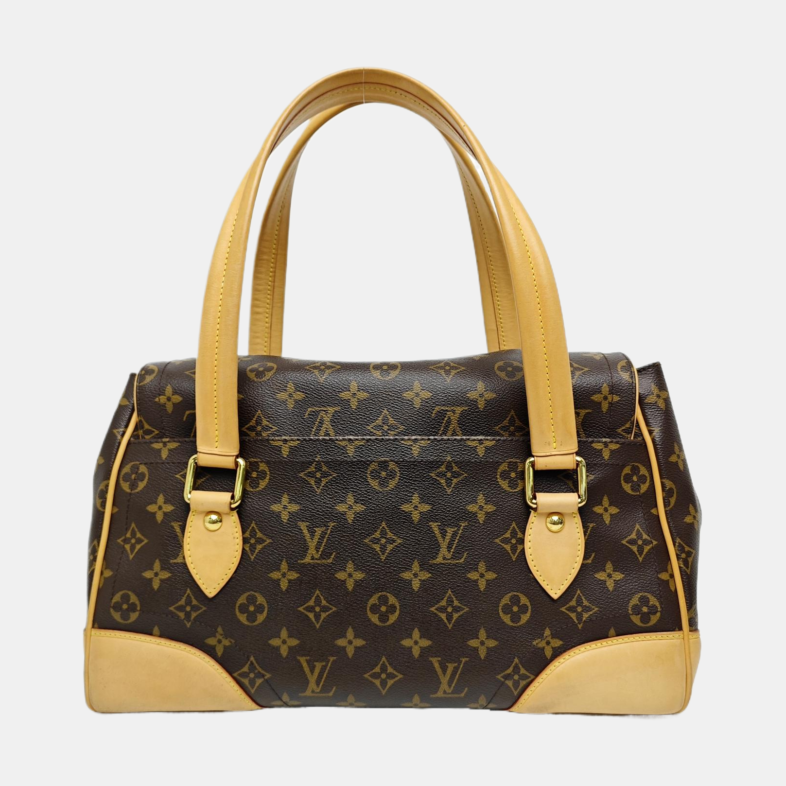 BEVERLY Monogram Coated Canvas Brown