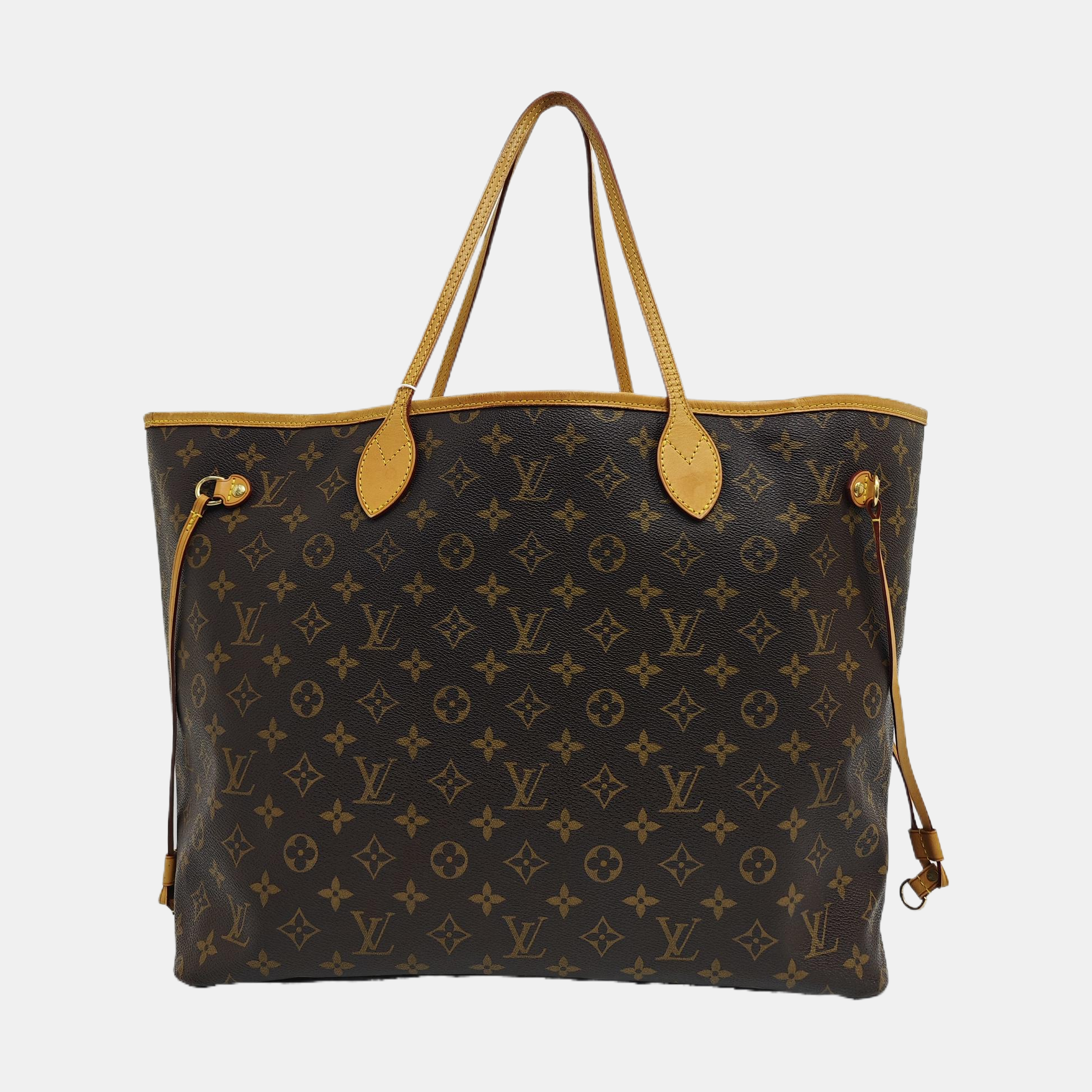 NEVERFULL GM Monogram Coated Canvas Brown