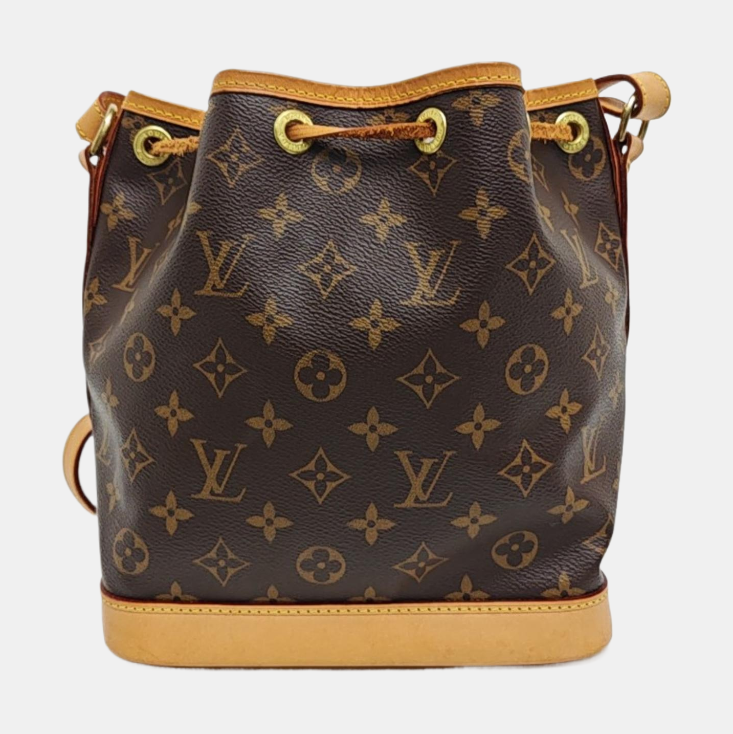 NOÉ BB Monogram Coated Canvas Brown