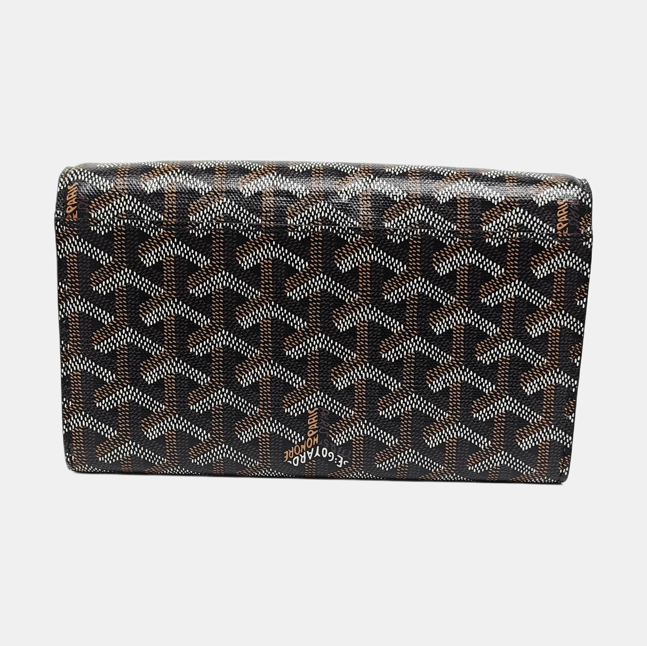 Coated Canvas Crossbody Bag Black