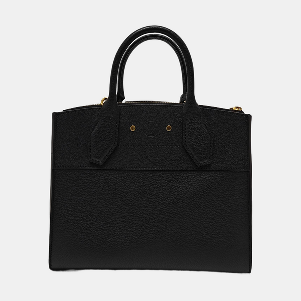CITY STEAMER PM Calfskin Black