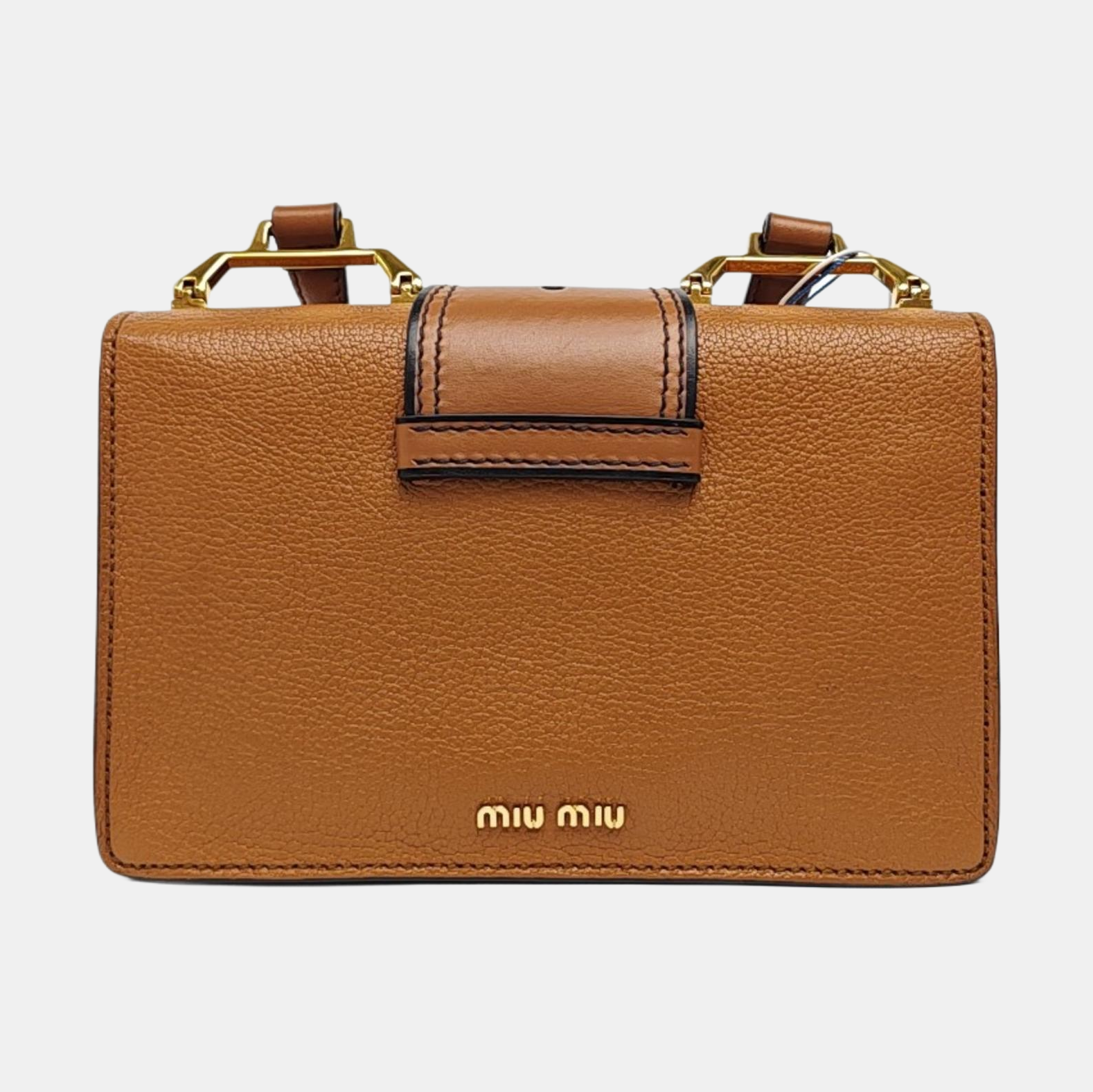 Miu Lady Calfskin Brown