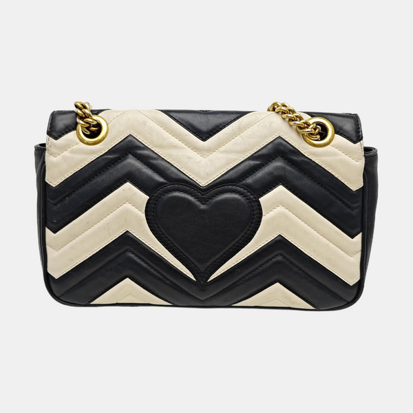 GG Marmont Medium Quilted Calfskin Multicolor
