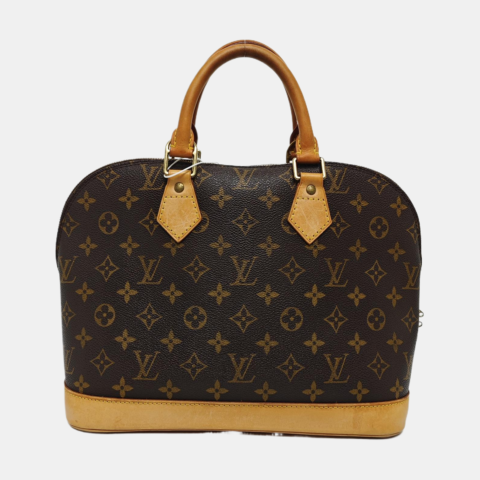 ALMA PM Monogram Coated Canvas Brown