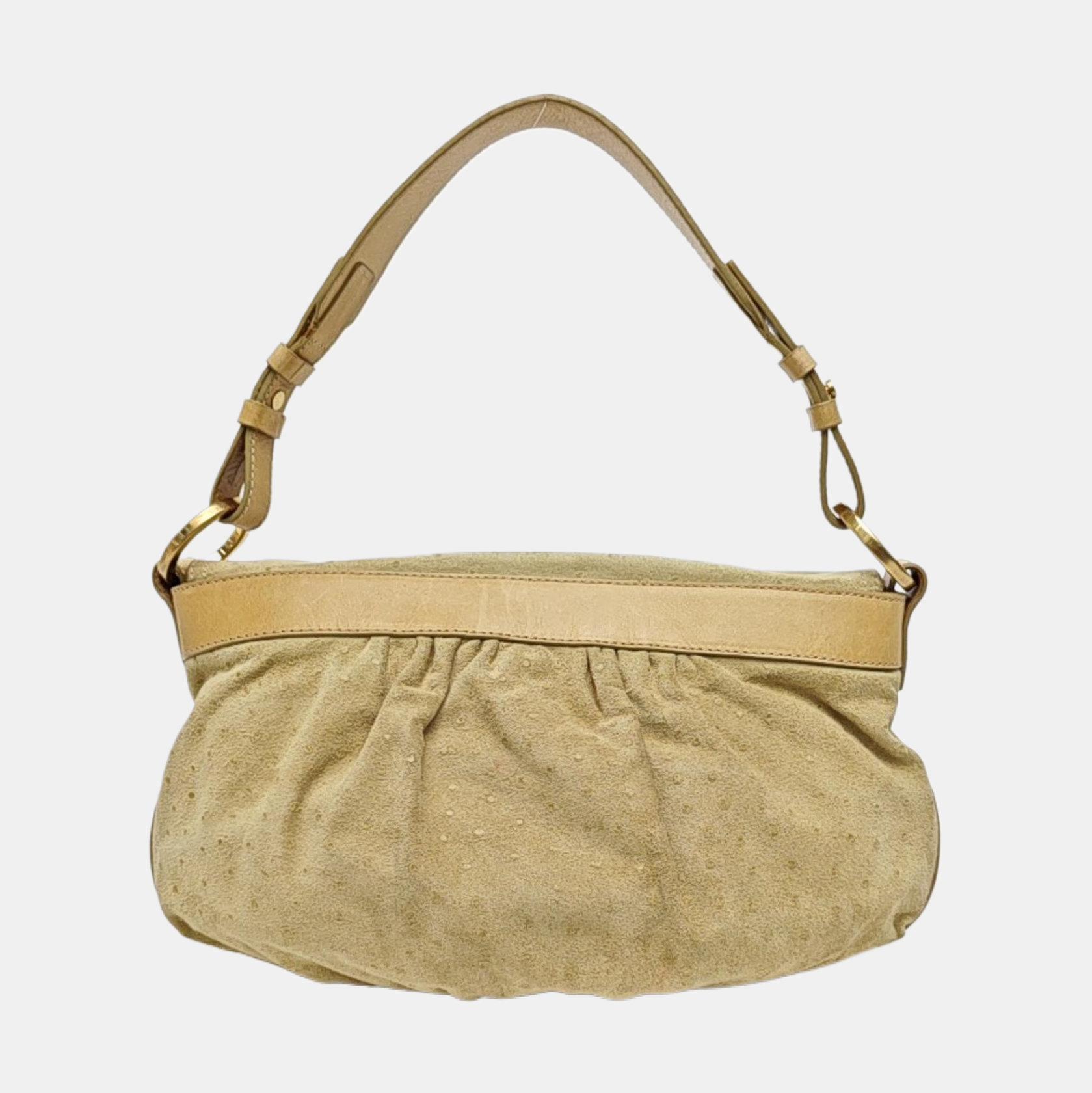 Suede Shoulder Bag Brown