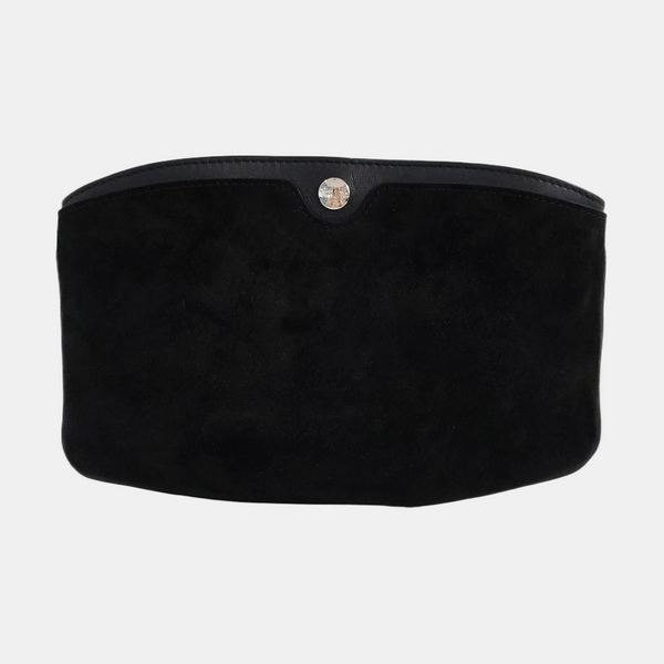 Suede Crossbody Bag Black