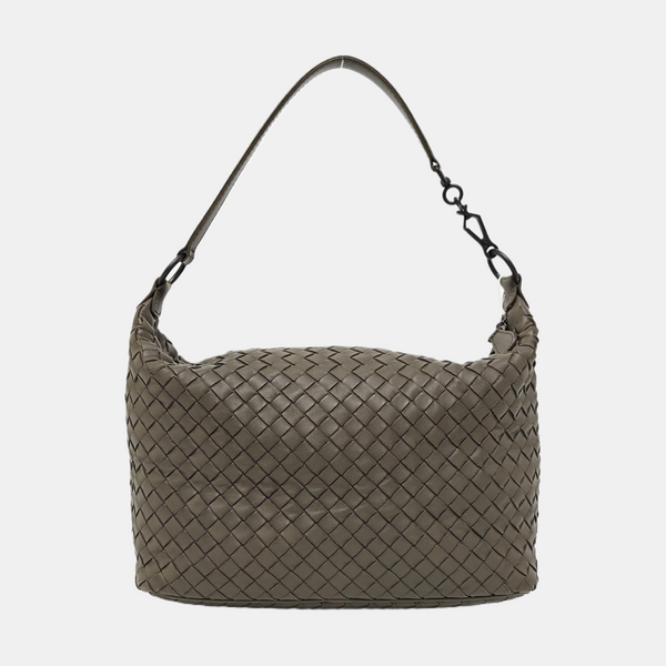 Lambskin Top Handle Bag Green