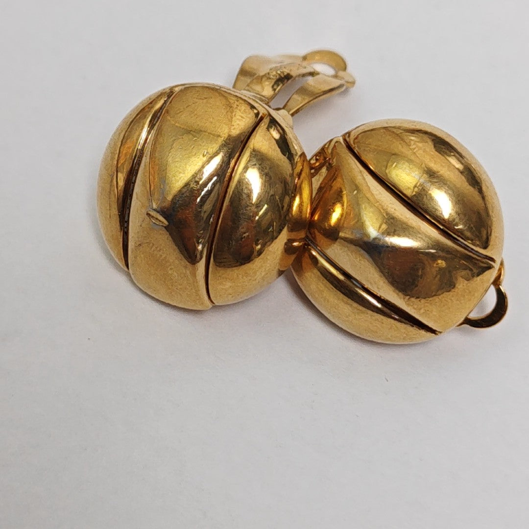 Metal Gold Clip On Earrings