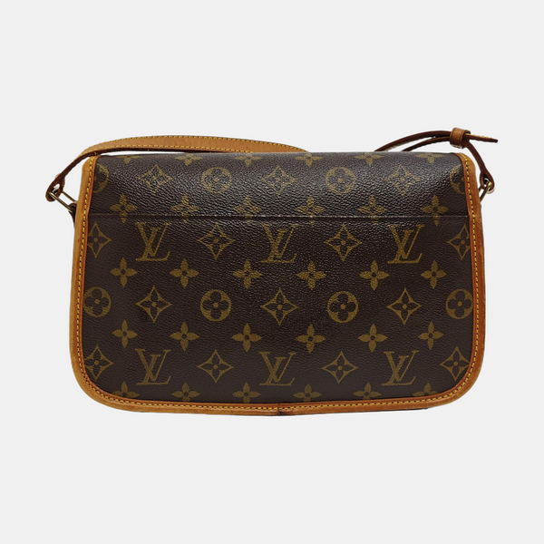 SOLOGNE PM Monogram Coated Canvas Brown