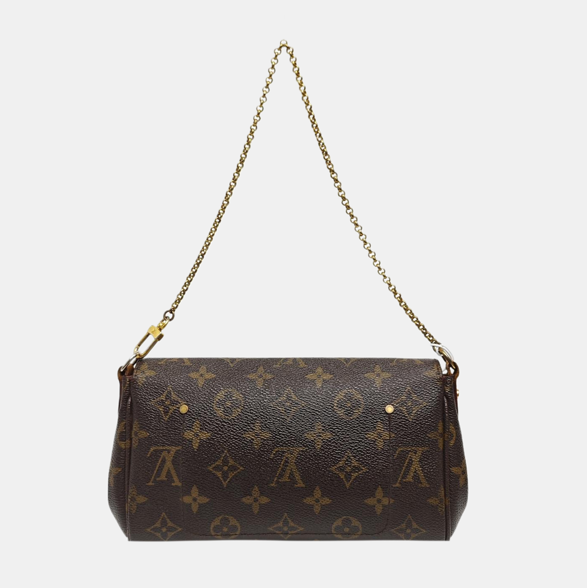 FAVORITE PM Monogram Coated Canvas Brown