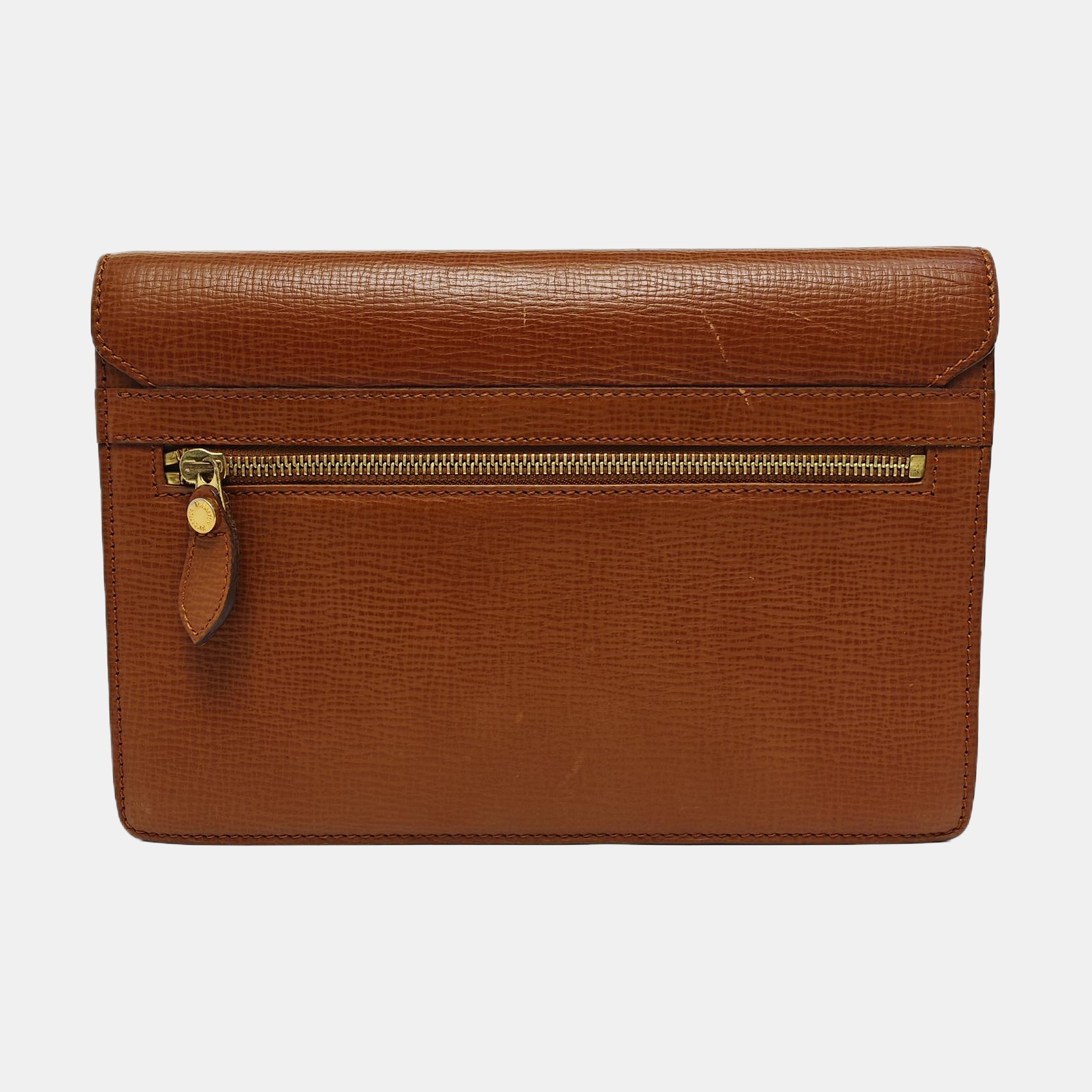 Calfskin Clutch Brown