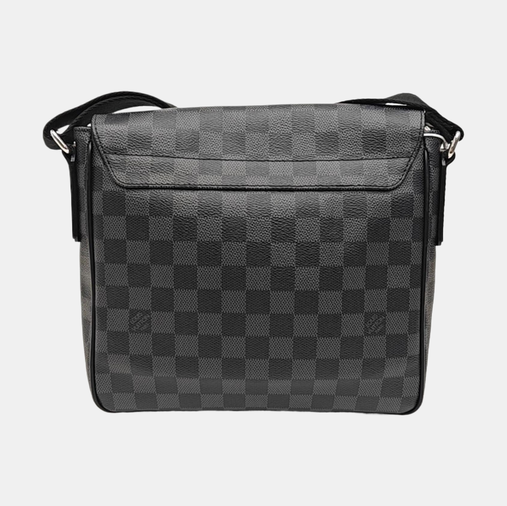 DISTRICT PM Damier Graphite Coated Canvas Gray
