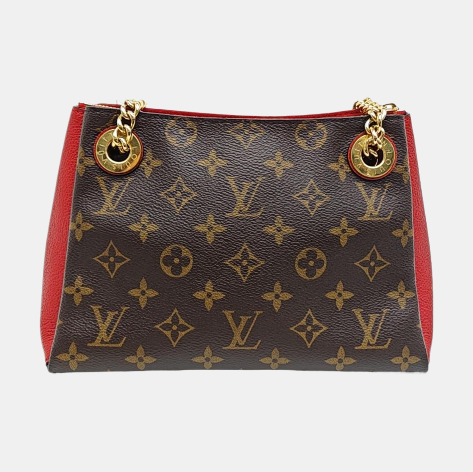 SURENE BB Monogram Coated Canvas Brown
