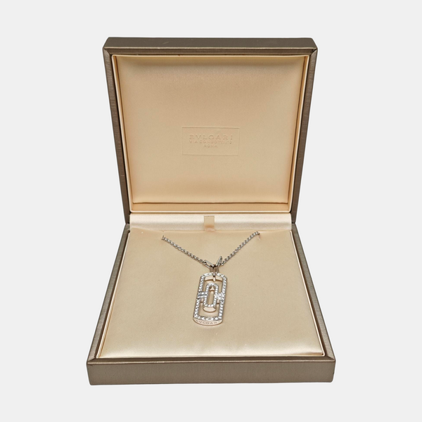 PARENTESI 18k White Gold Silver Necklace