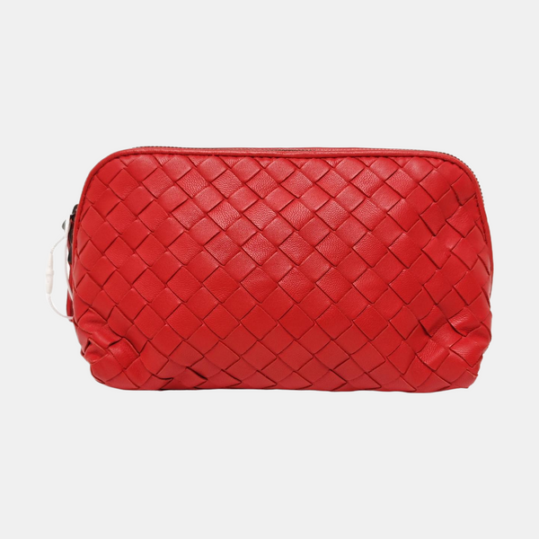 Calfskin Clutch Red