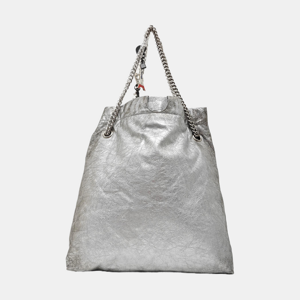 Crush Medium Calfskin Silver