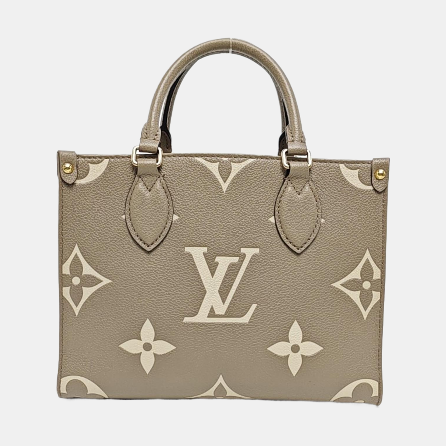 ONTHEGO PM Monogram Calfskin Gray