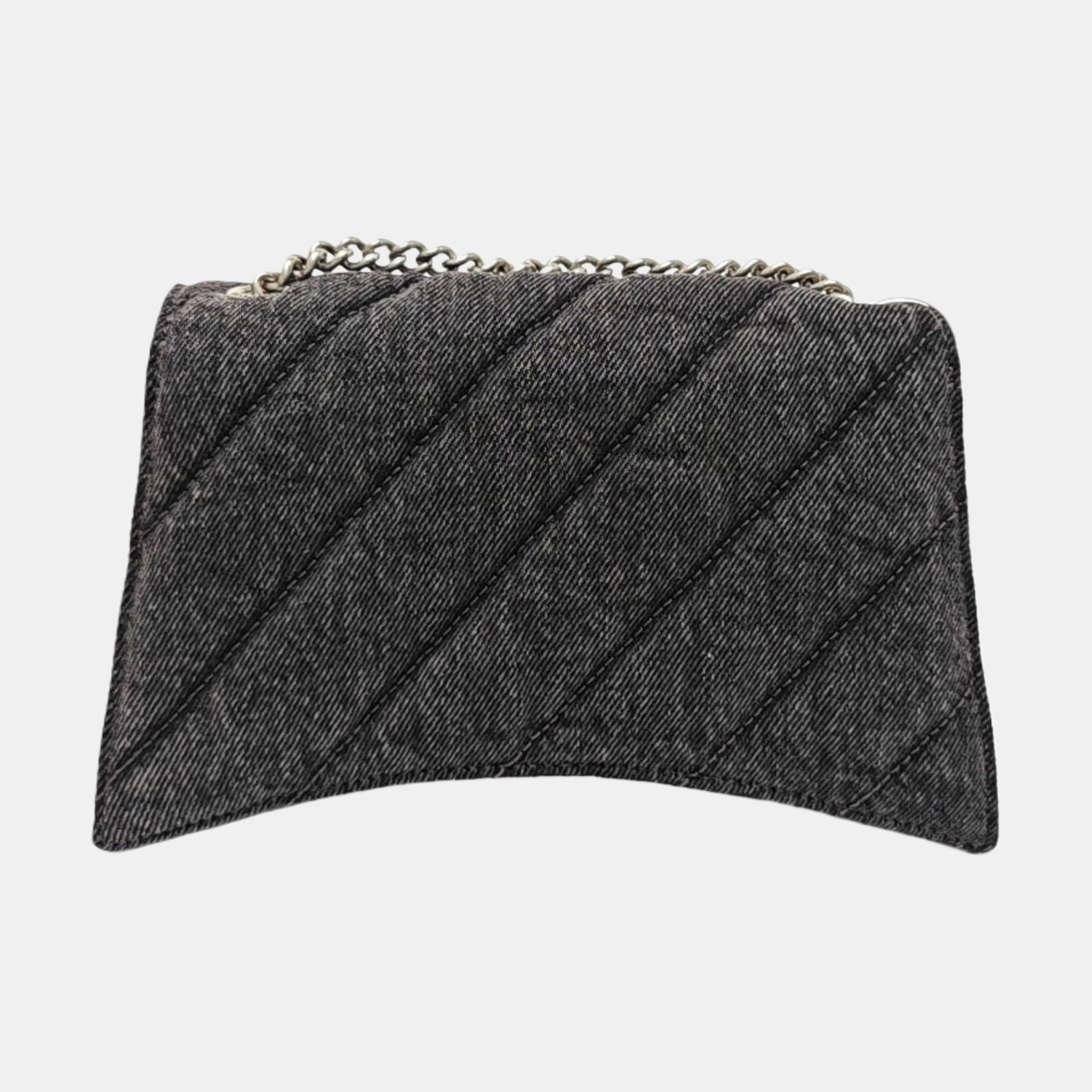 Crush Small Quilted Denim Black