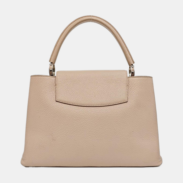 Authenticated pre-owned  CAPUCINES GM Calfskin Pink - Top Handle Bag at Looply