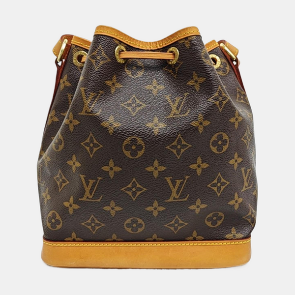 NOÉ BB Monogram Coated Canvas Brown