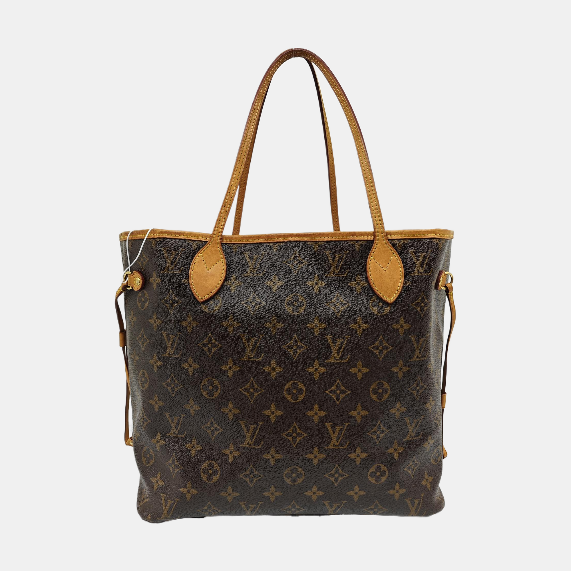 NEVERFULL MM Monogram Coated Canvas Brown
