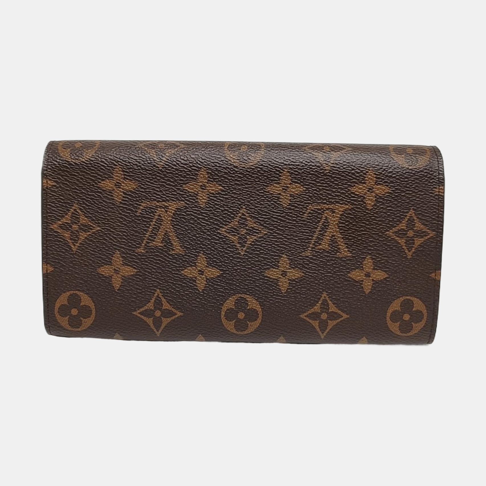 EMILIE Monogram Coated Canvas Brown Wallet