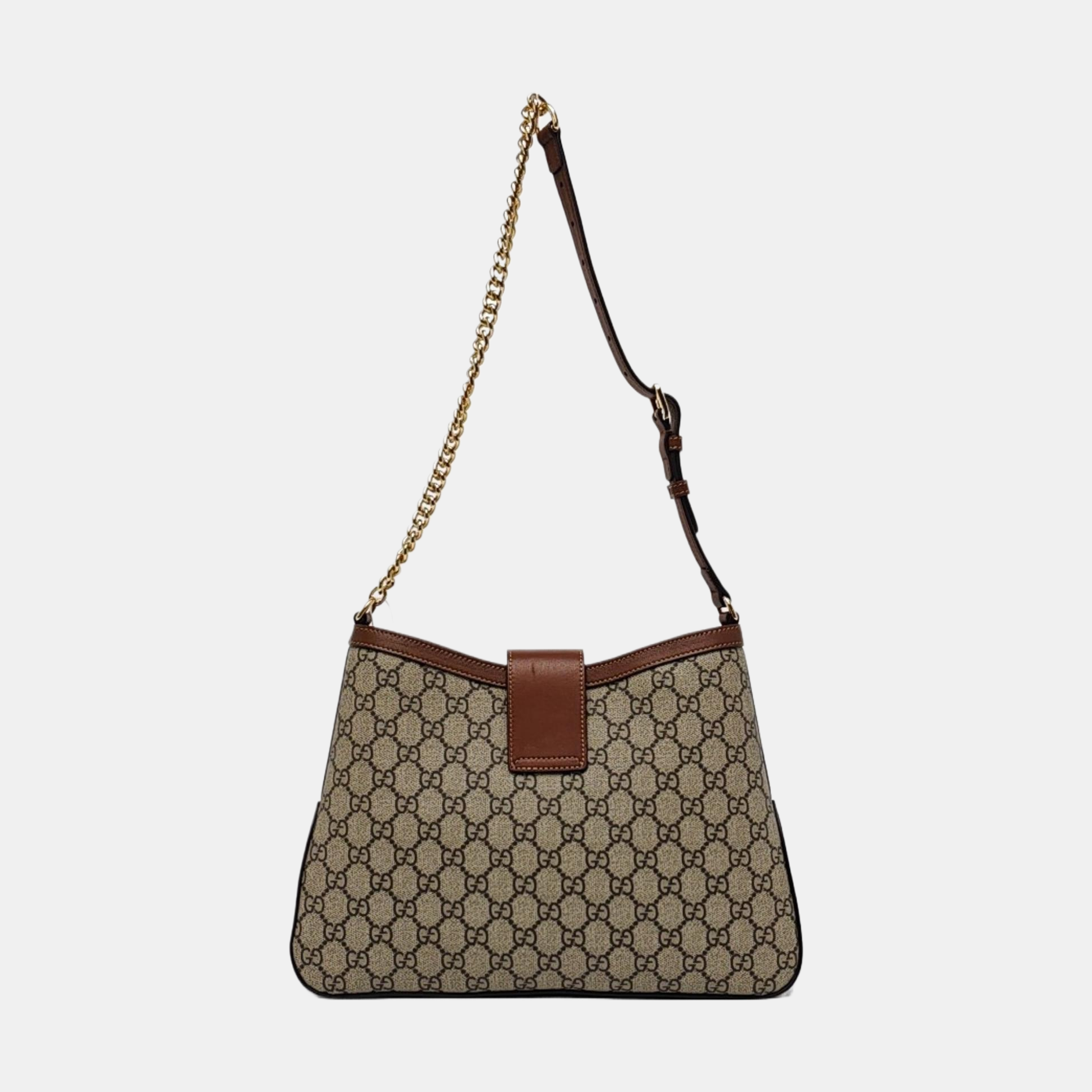 Padlock Medium Monogram Coated Canvas Brown