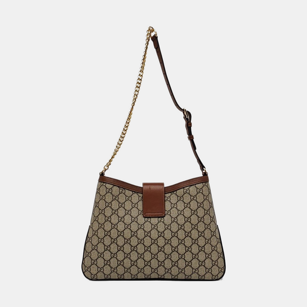 Padlock Medium Monogram Coated Canvas Brown