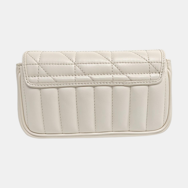 GG Marmont Mini Quilted Calfskin White