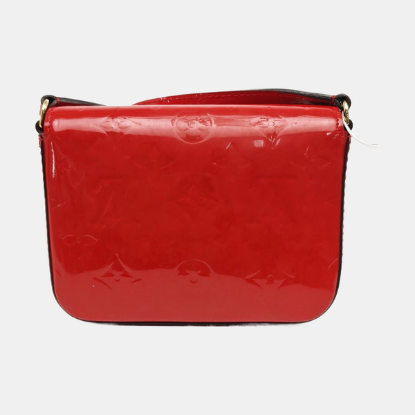 SAC LUCIE Mini Monogram Patent Leather Red