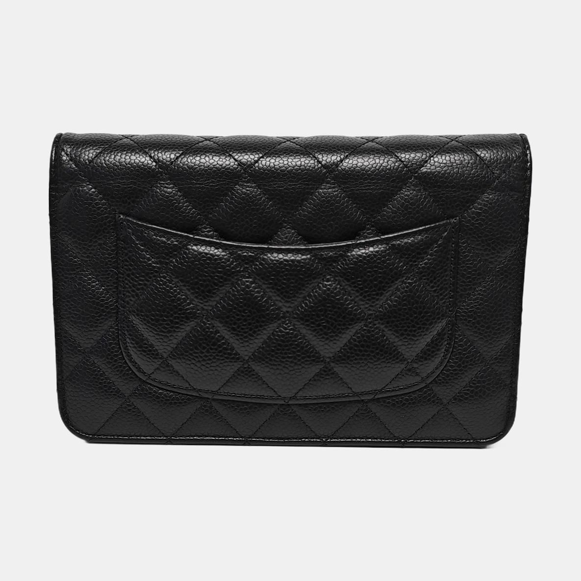 WOC Quilted Grained Calfskin Black