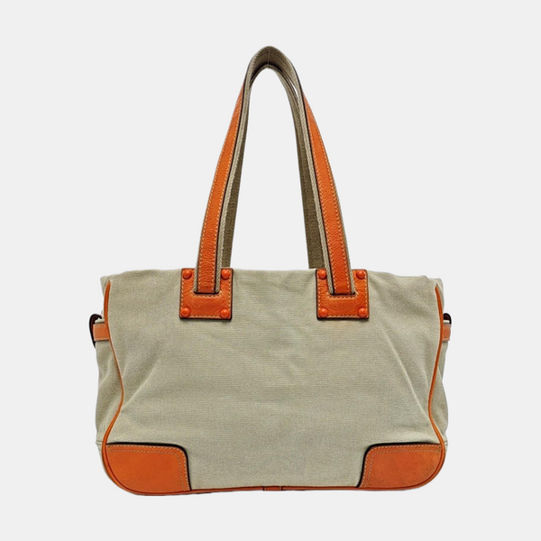 Canvas Shoulder Bag Beige