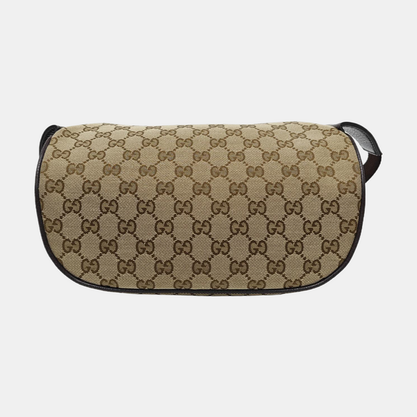 Monogram Canvas Shoulder Bag Beige