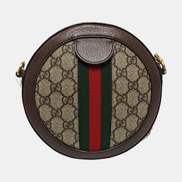 Ophidia Mini Monogram Coated Canvas Beige