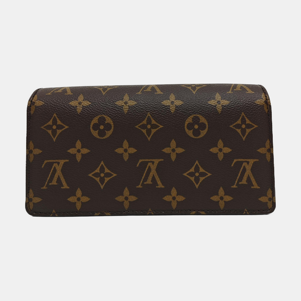 Lily Monogram Coated Canvas Brown